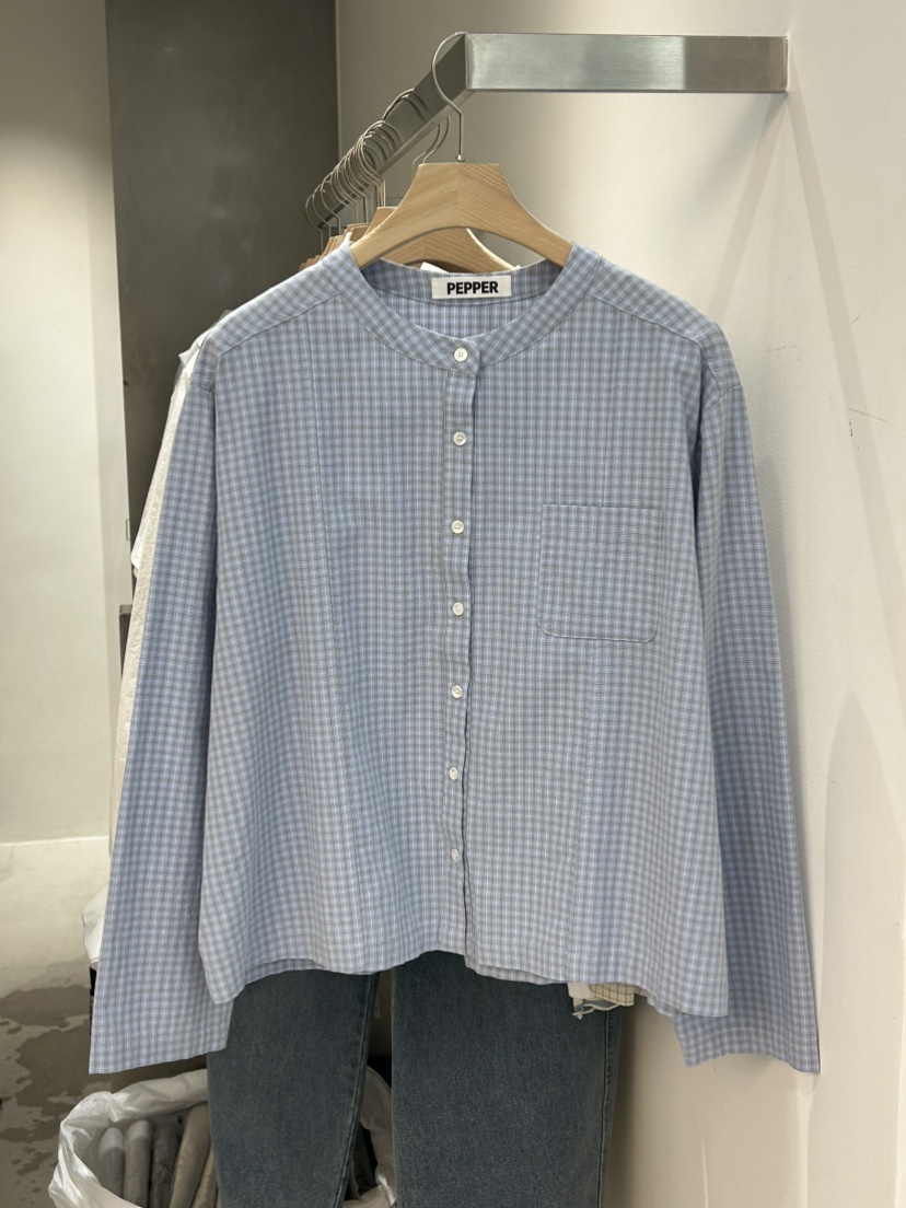 PEPPER-L韓國直郵女士新款熱賣真品職業推薦休閑襯衫蕾絲衫PEPPER襯衫/蕾絲衫圖色1