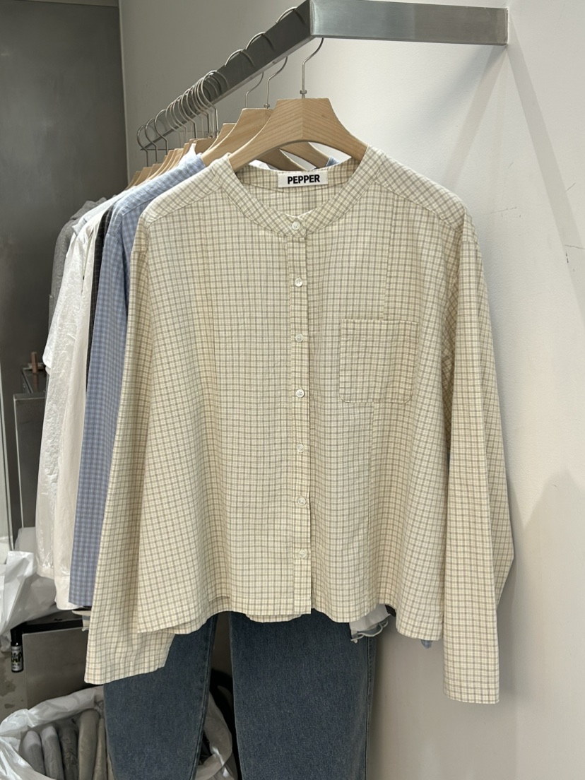 PEPPER-L韓國直郵女士新款熱賣真品職業推薦休閑襯衫蕾絲衫PEPPER襯衫/蕾絲衫圖色2