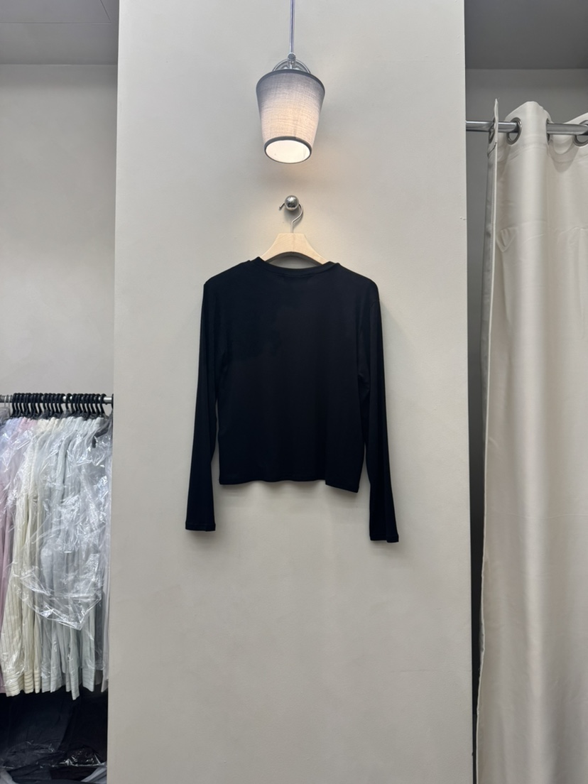 NOTHING韓國代購女裝新品推薦時尚真品人氣26春夏長袖T恤短款NOTHING長袖T恤