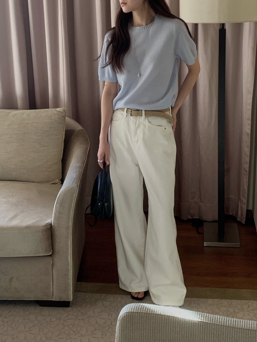 NOTHING韓國直郵女士新款熱賣時尚人氣職業26春夏真品休閑褲NOTHING休閑褲