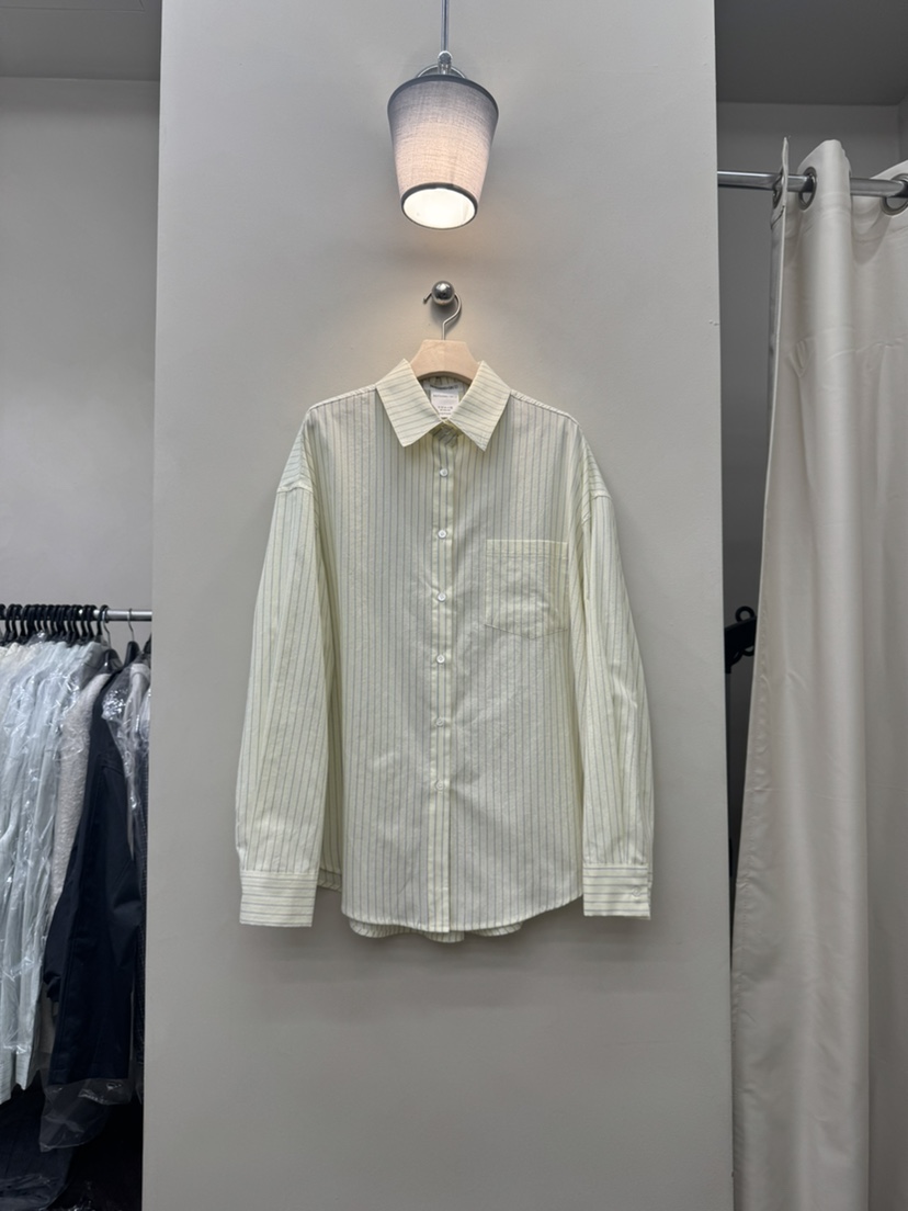 NOTHING東大門實拍女裝新品真品推薦26春夏襯衫蕾絲衫寬松條紋NOTHING襯衫/蕾絲衫圖色2