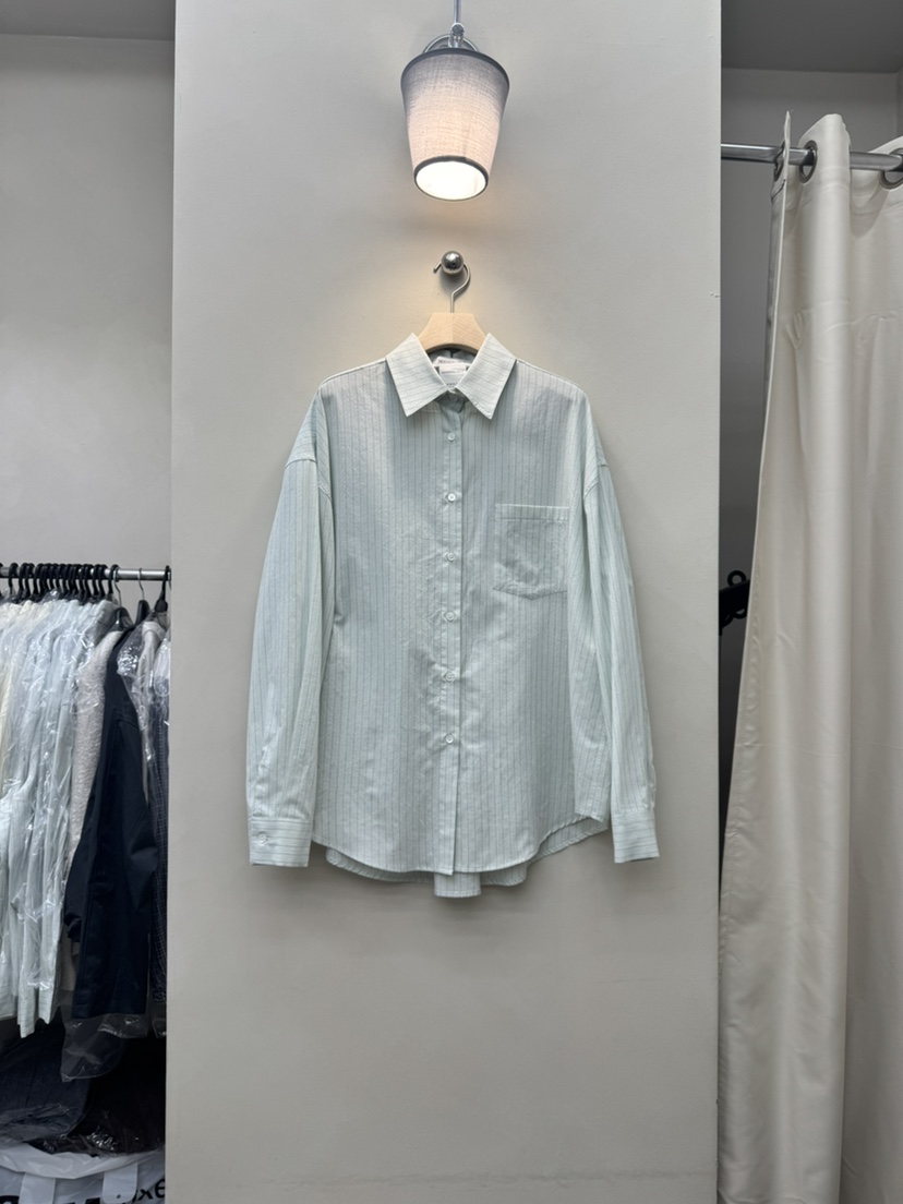 NOTHING東大門實拍女裝新品真品推薦26春夏襯衫蕾絲衫寬松條紋NOTHING襯衫/蕾絲衫圖色3