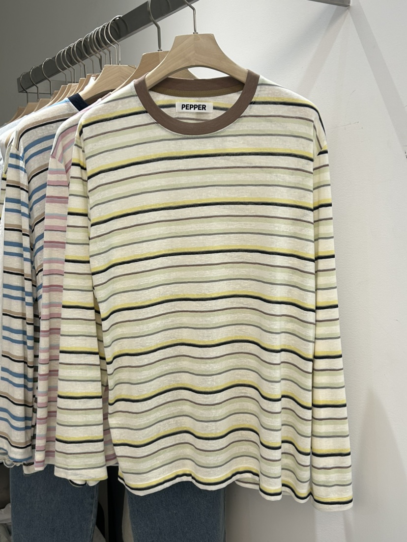 PEPPER-L東大門直郵女士新品推薦職業真品時尚休閑長袖T恤PEPPER長袖T恤圖色2