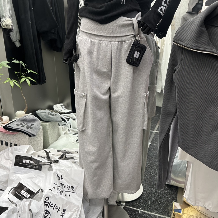 NUEUN東大門代購女士新款職業真品推薦休閑休閑褲不含配飾NUEUN/SEEOT休閑褲圖色1