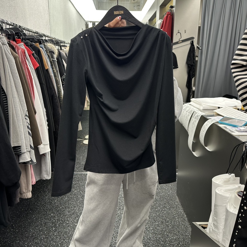 NUEUN韓國代購女士新品時尚人氣真品推薦休閑熱賣長袖T恤NUEUN/SEEOT長袖T恤圖色2