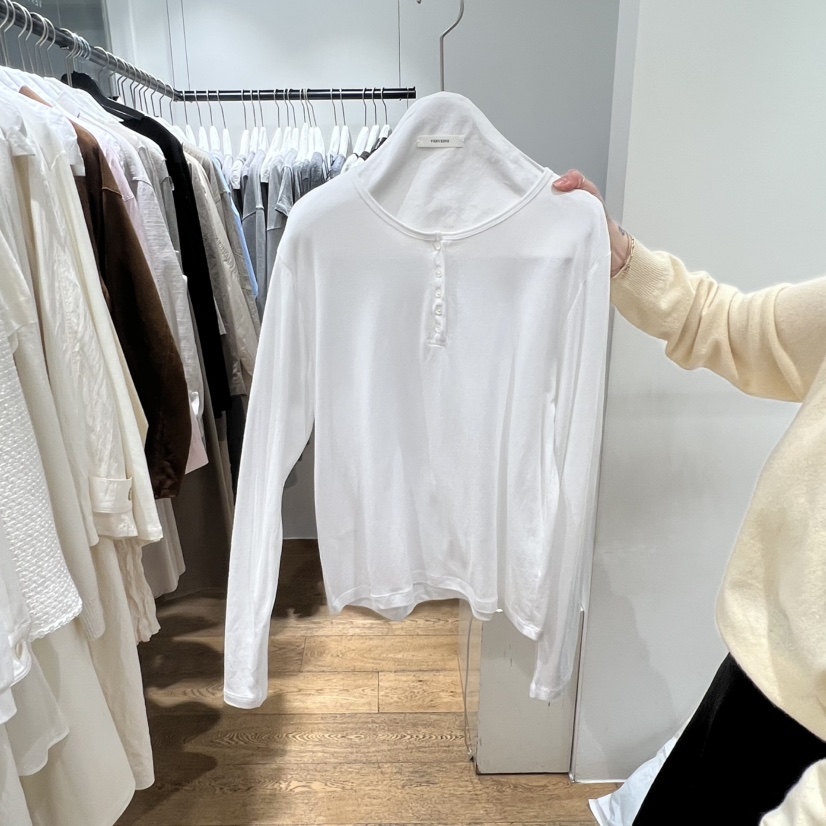 VERVEINE韓國代購女裝新款職業真品26春夏推薦人氣長袖T恤VERVEINE長袖T恤圖色1