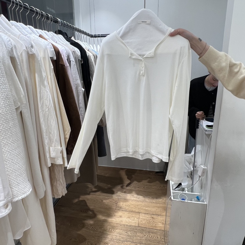 VERVEINE韓國代購女裝新款職業真品26春夏推薦人氣長袖T恤VERVEINE長袖T恤圖色4
