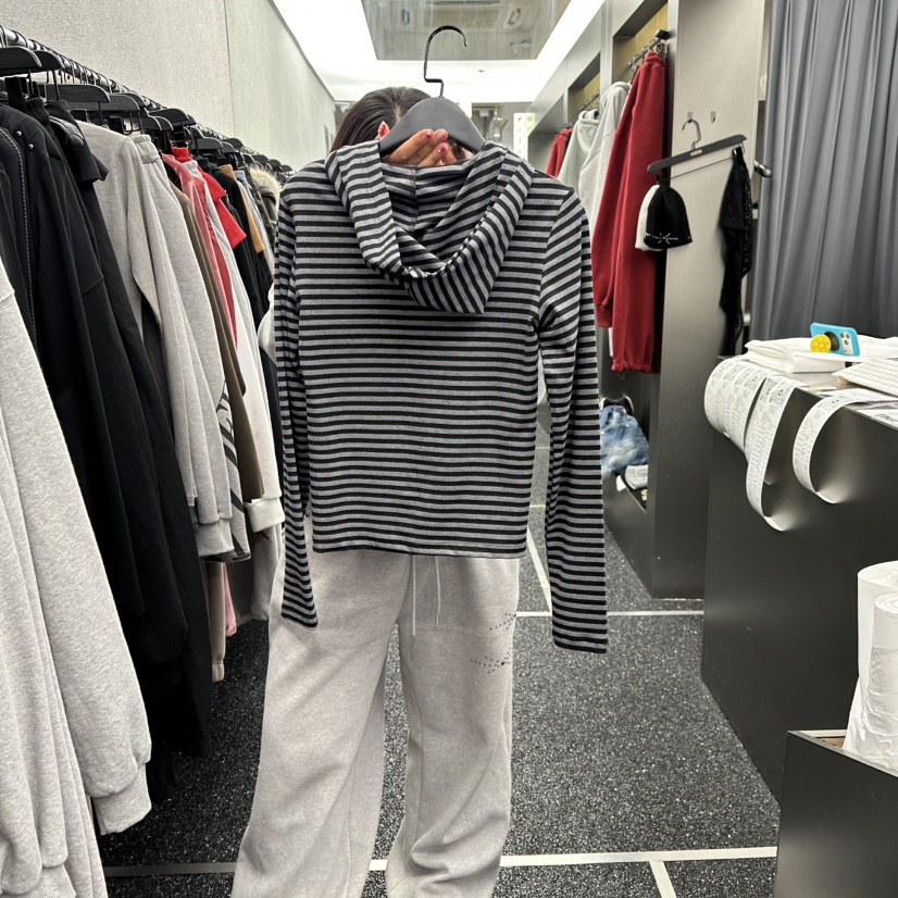 NUEUN東大門直郵女士新品人氣26春夏熱賣休閑長袖T恤連帽衫NUEUN/SEEOT長袖T恤