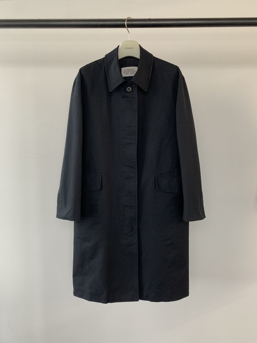 UNDERSON韓國代購女士新品休閑職業真品時尚長款風衣水洗UNDERSON長款風衣圖色2