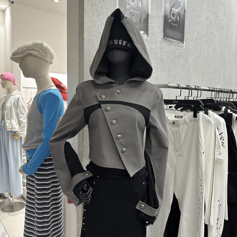 NUEUN韓國代購女士新款人氣時尚真品休閑推薦26春夏職業夾克NUEUN/SEEOT夾克圖色1