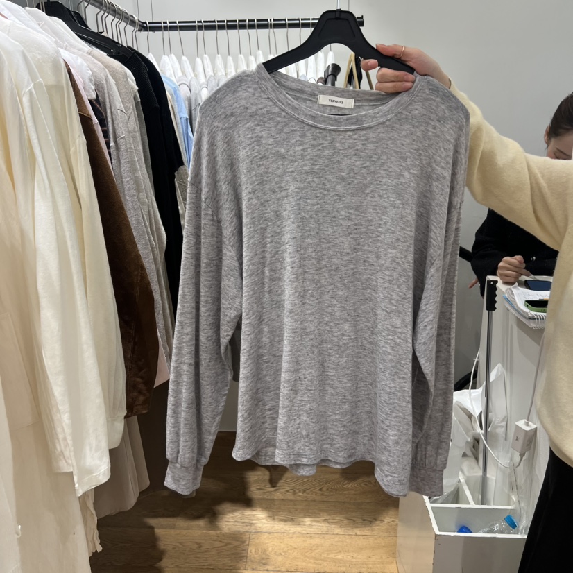 VERVEINE韓國直郵女裝新款26春夏休閑熱賣職業推薦長袖T恤VERVEINE長袖T恤圖色3