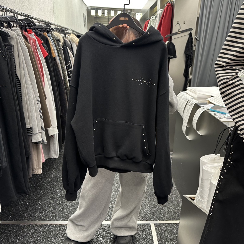 NUEUN東大門代購女士新品時尚職業26春夏休閑熱賣衛衣連帽衫NUEUN/SEEOT衛衣圖色2