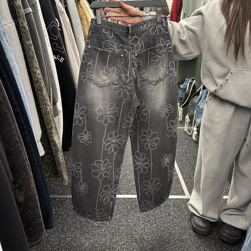 NUEUN東大門直郵女士新款職業熱賣時尚推薦真品休閑牛仔褲NUEUN/SEEOT牛仔褲