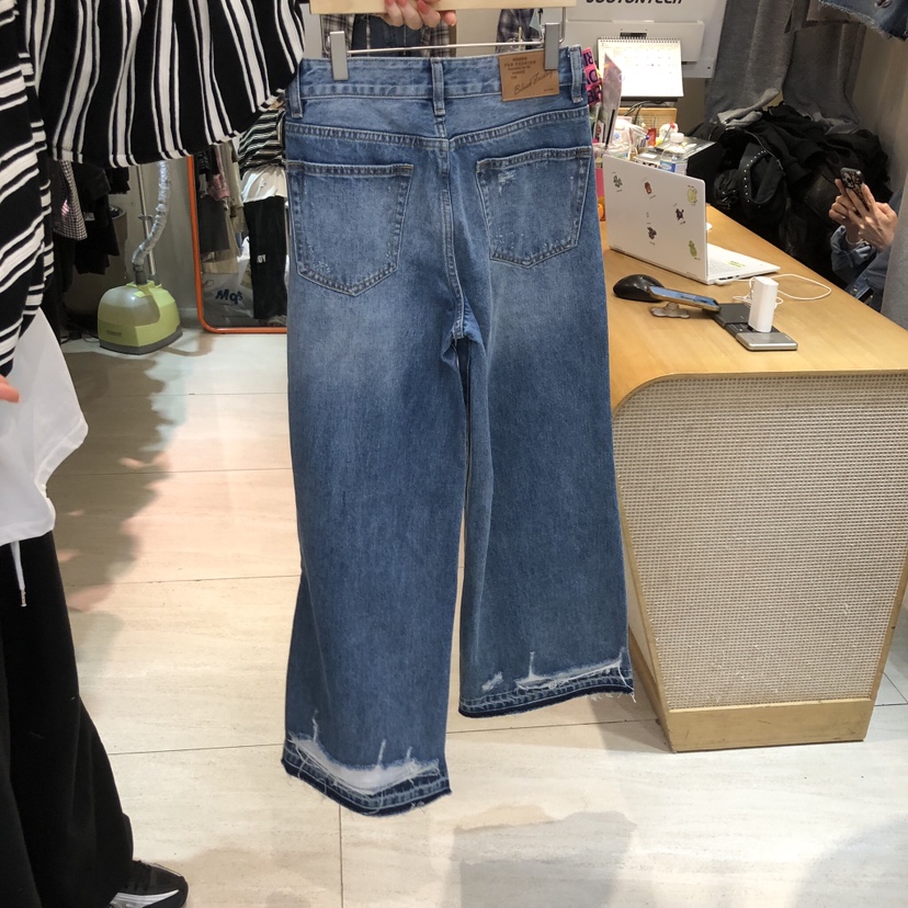 BLACKFRIDAY東大門代購女士新款時尚26春夏休閑真品牛仔褲BLACK FRIDAY牛仔褲