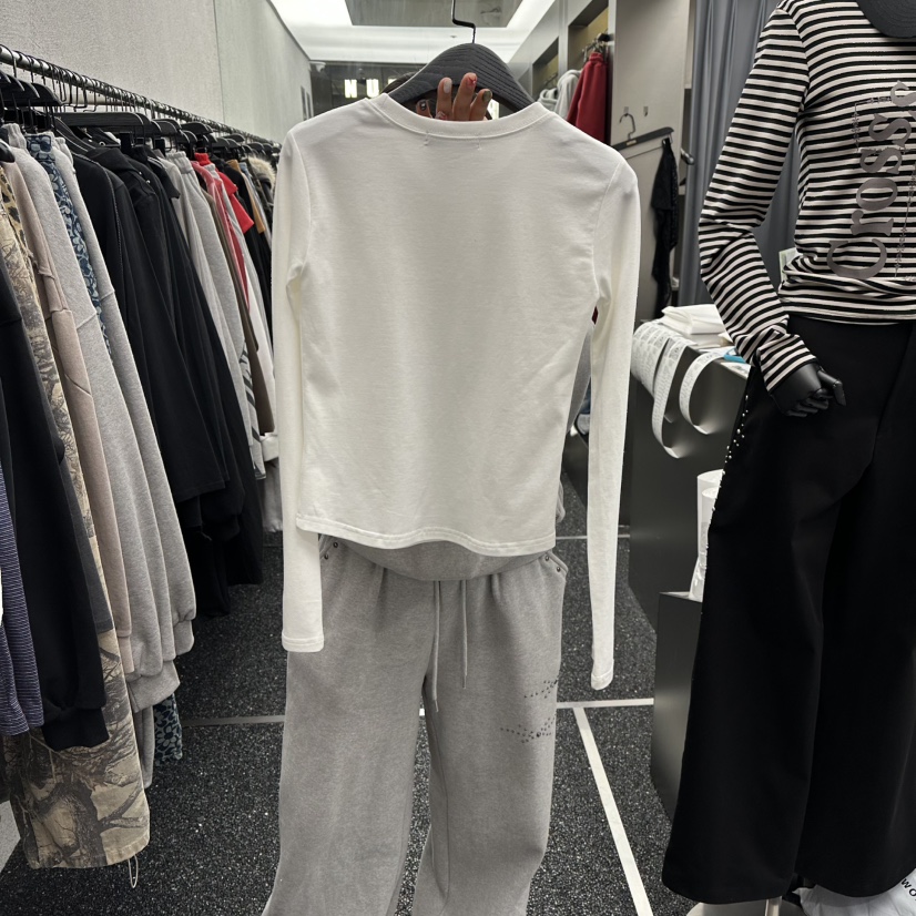 NUEUN東大門代購女裝新款人氣推薦職業熱賣休閑26春夏長袖T恤NUEUN/SEEOT長袖T恤