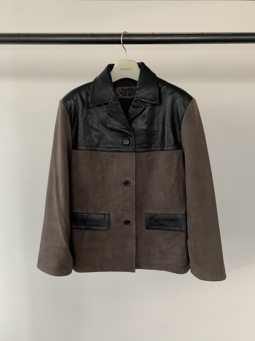 UNDERSON韓國直郵女裝新款人氣真品26春夏時尚休閑夾克皮革UNDERSON夾克圖色2
