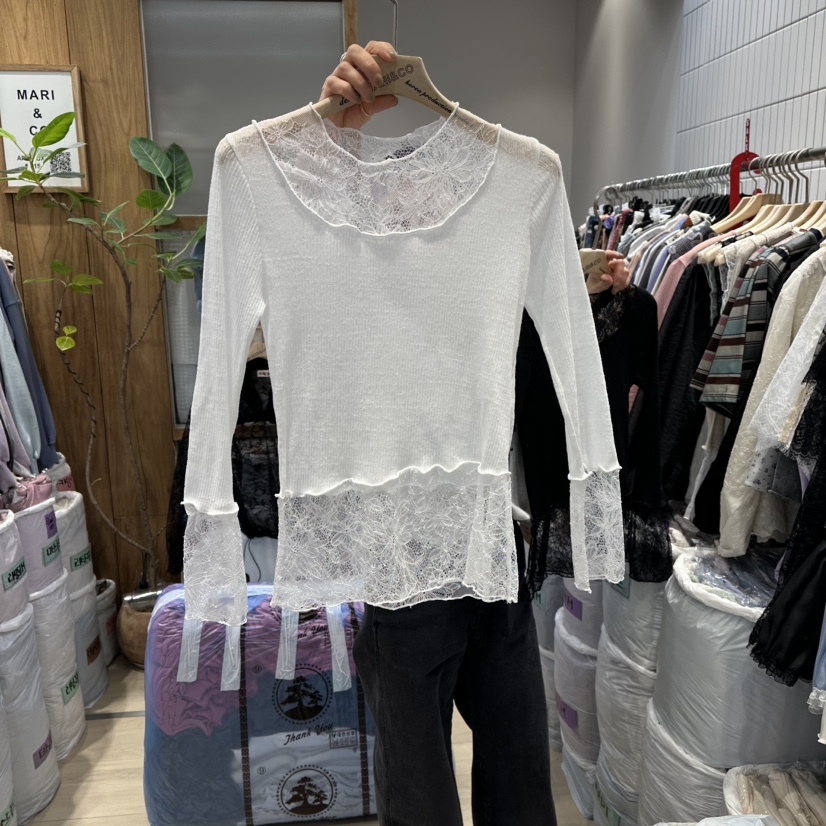 MARI CO東大門直郵女裝新款職業休閑真品人氣針織衫假兩件MARI CO針織衫圖色2