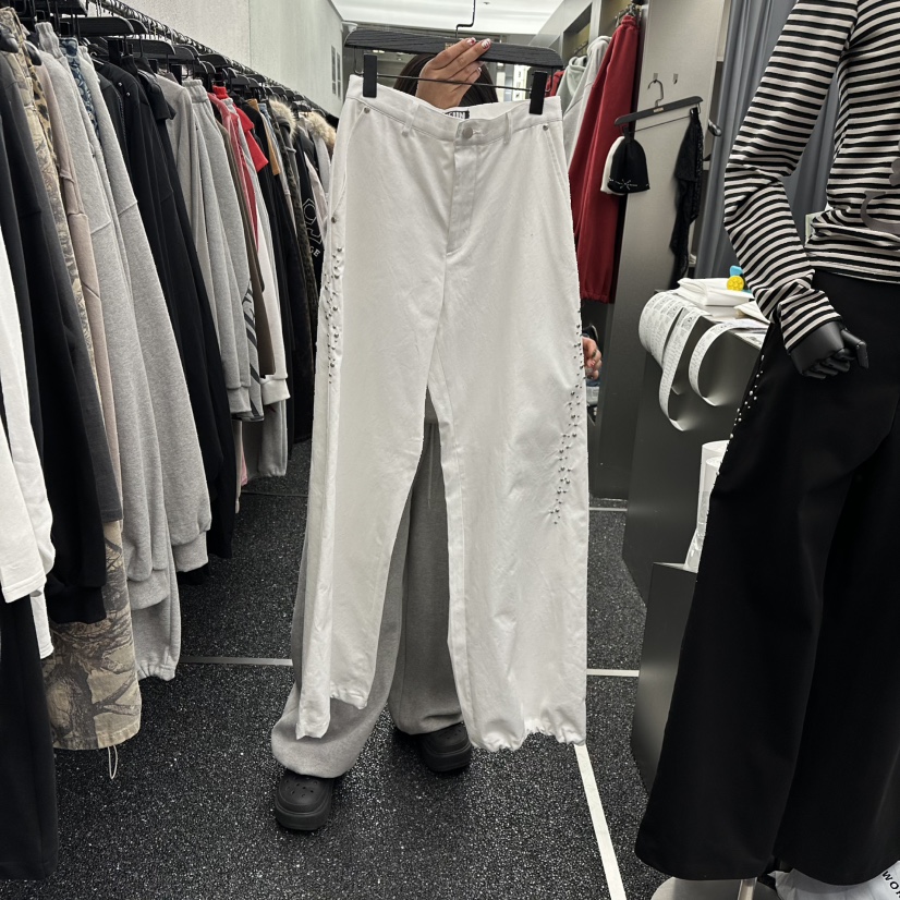 NUEUN東大門實拍女士新品時尚推薦熱賣休閑職業休閑褲棉質NUEUN/SEEOT休閑褲圖色1