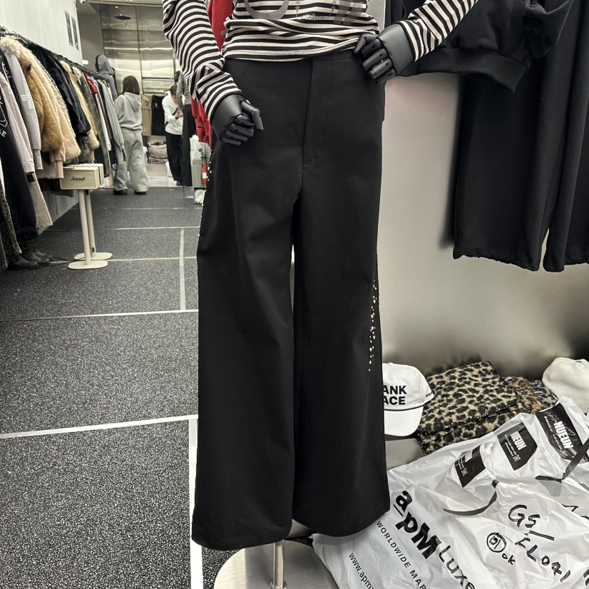 NUEUN東大門實拍女士新品時尚推薦熱賣休閑職業休閑褲棉質NUEUN/SEEOT休閑褲圖色2