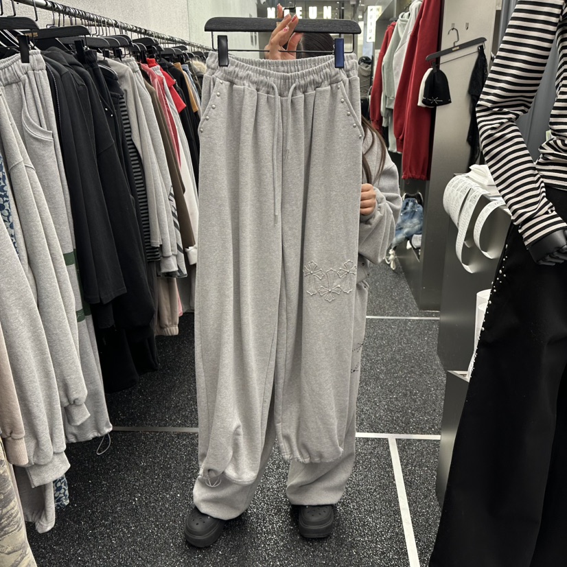 NUEUN韓國直郵女裝新款熱賣職業休閑推薦人氣時尚真品休閑褲NUEUN/SEEOT休閑褲圖色1