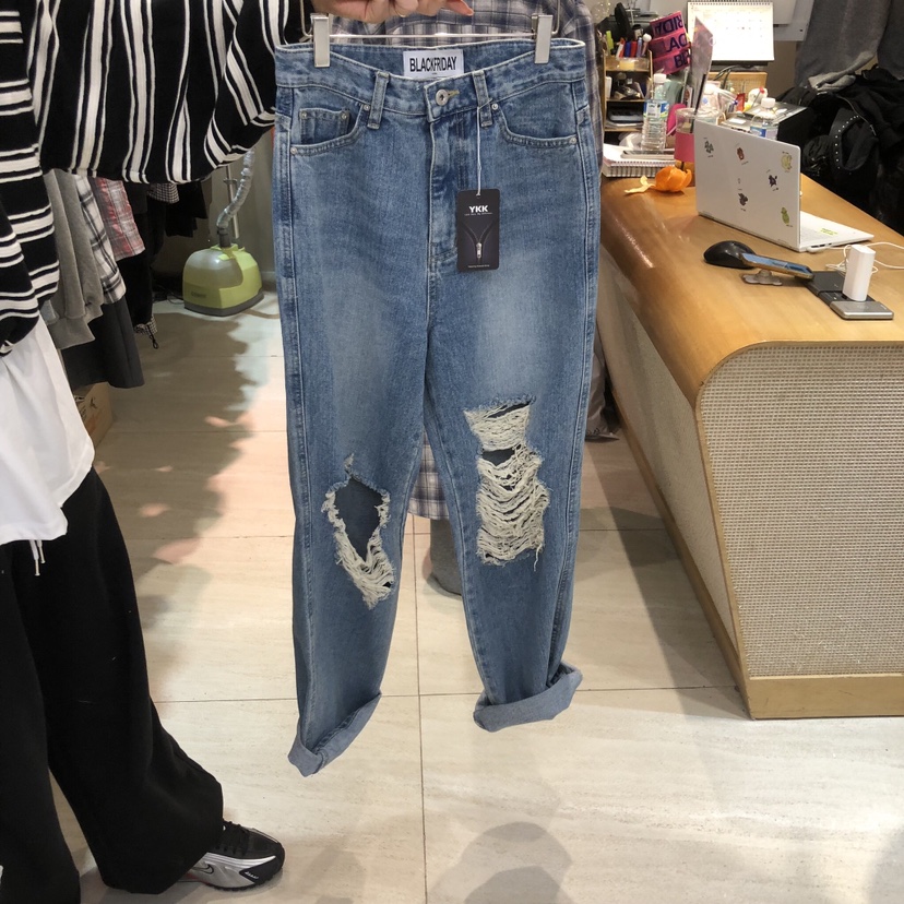BLACKFRIDAY東大門直郵女士新款職業26春夏熱賣時尚牛仔褲BLACK FRIDAY牛仔褲圖色1