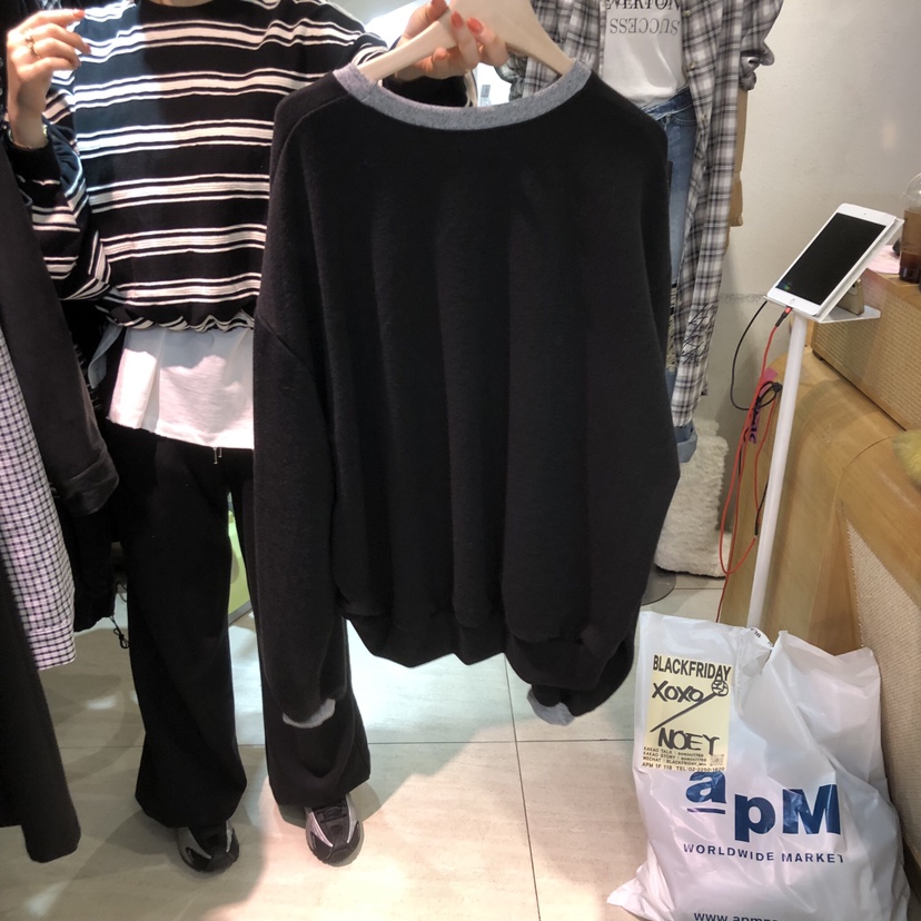 BLACKFRIDAY東大門實拍女裝新款人氣推薦真品26春夏休閑衛衣BLACK FRIDAY衛衣