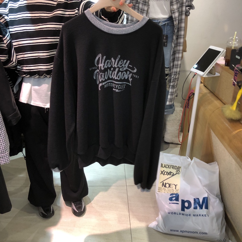 BLACKFRIDAY東大門實拍女裝新款人氣推薦真品26春夏休閑衛衣BLACK FRIDAY衛衣圖色1