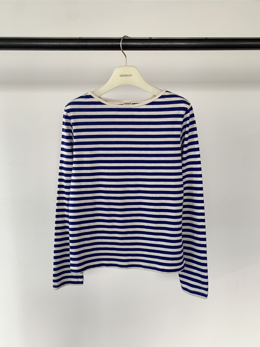 UNDERSON東大門直郵女士新品時尚真品休閑熱賣長袖T恤船領UNDERSON長袖T恤圖色1