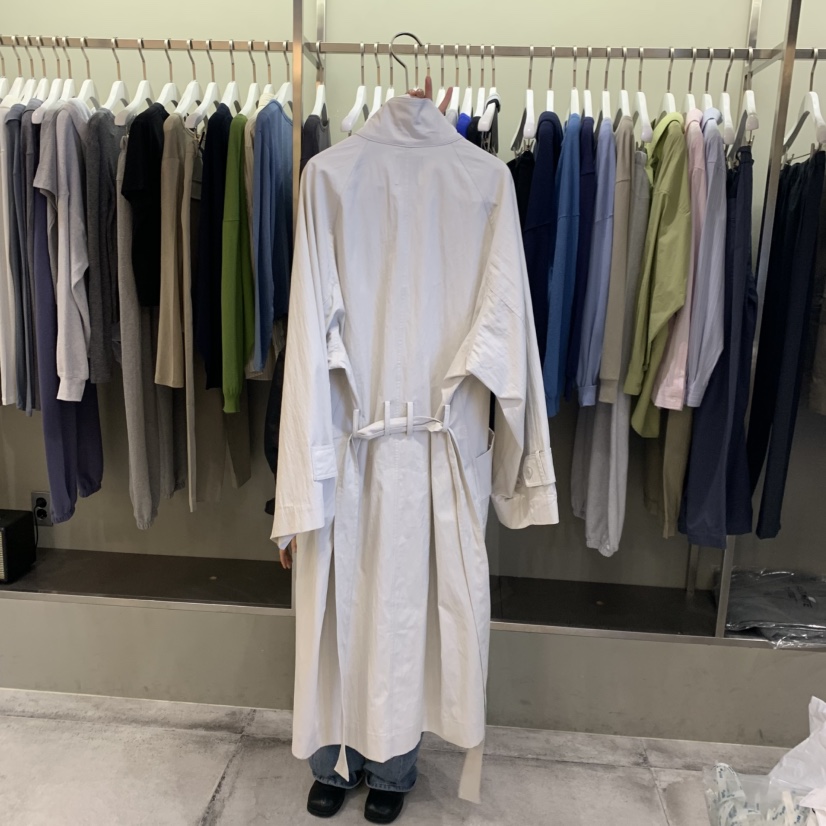 FAVE/FAVOURITE東大門實拍女士新品26春夏長款風衣含腰帶FAVE/FAVOURITE長款風衣