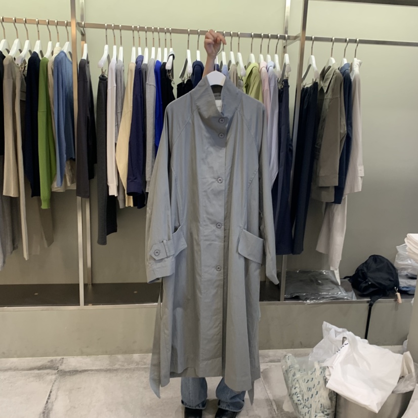FAVE/FAVOURITE東大門實拍女士新品26春夏長款風衣含腰帶FAVE/FAVOURITE長款風衣圖色1