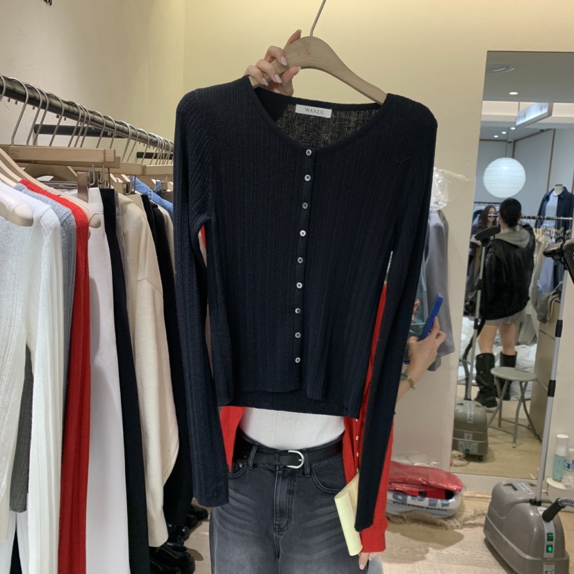 W AND J東大門代購女裝新品推薦職業26春夏真品長袖T恤W AND J長袖T恤圖色4