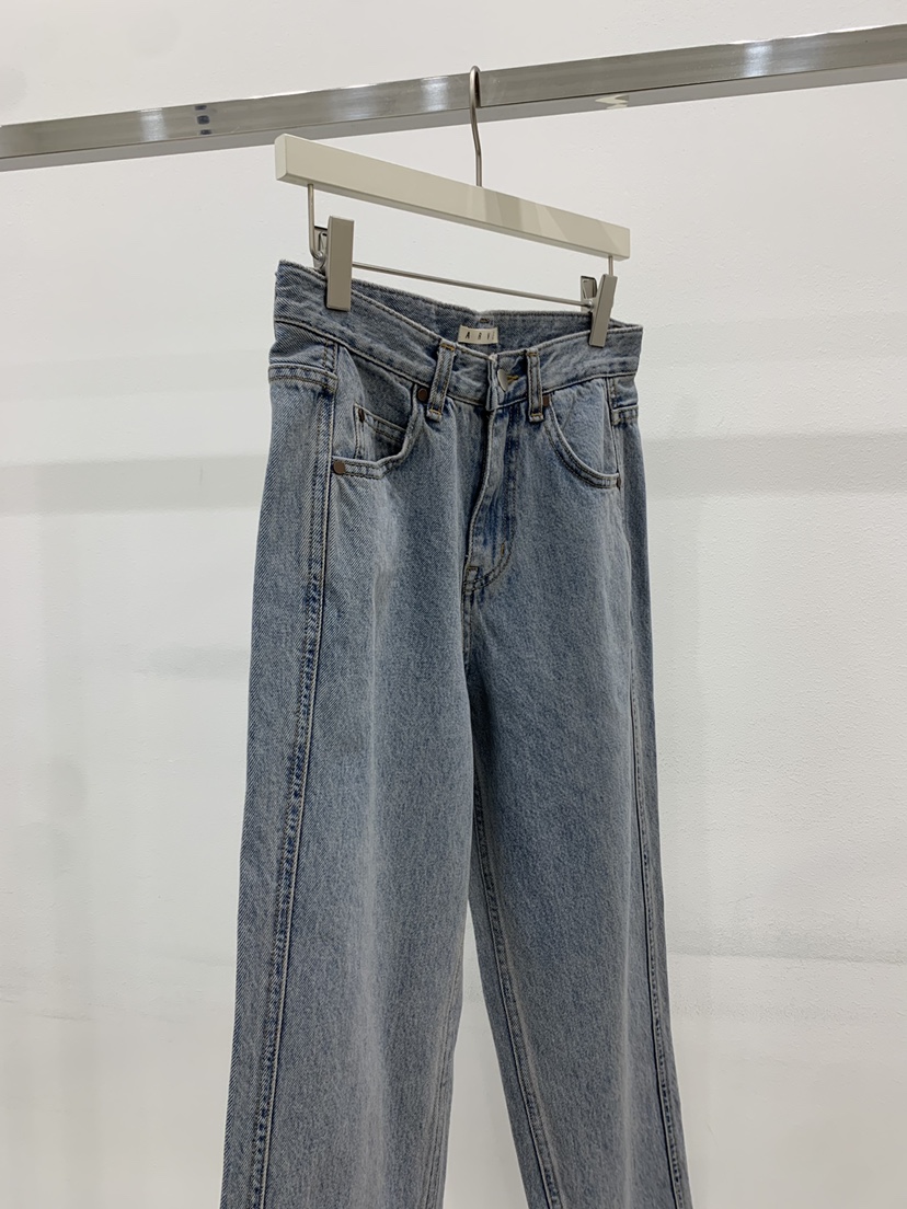 ARVE韓國直郵女士新品26春夏真品人氣時尚職業休閑牛仔褲ARVE牛仔褲