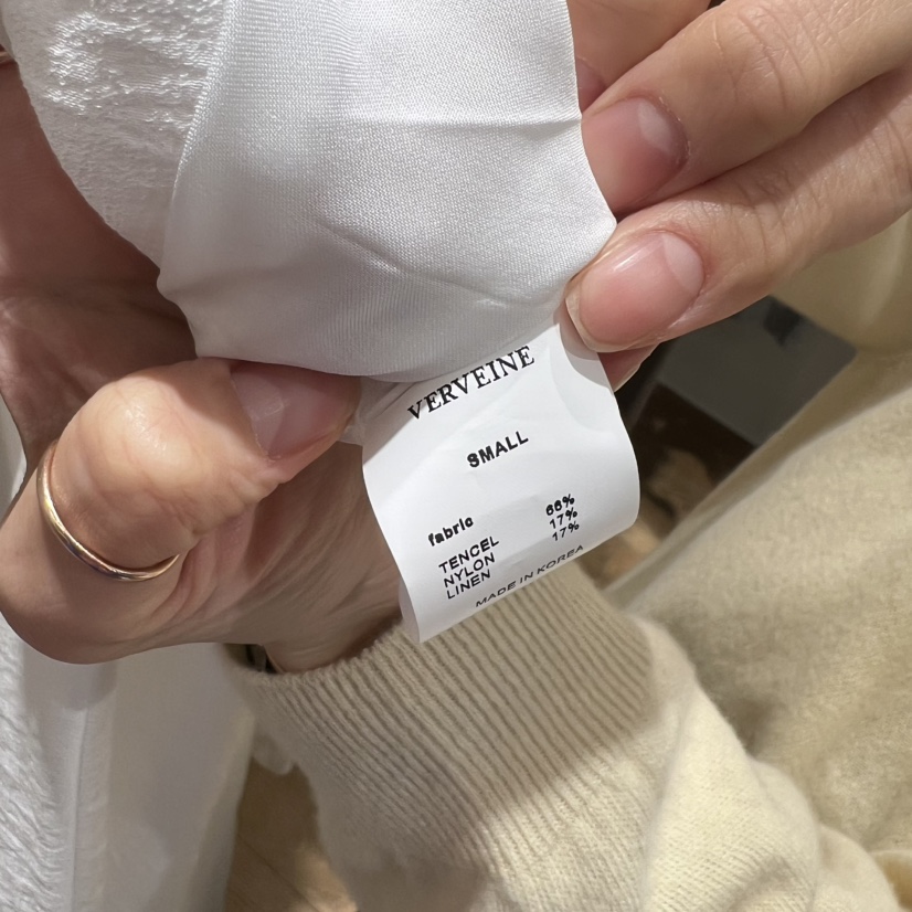 VERVEINE韓國代購女裝新款休閑熱賣26春夏時尚職業真品長裙VERVEINE長裙