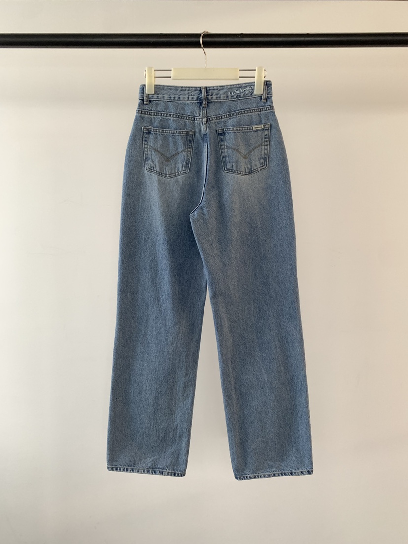 UNDERSON東大門實拍女裝新品推薦時尚職業熱賣真品牛仔褲UNDERSON牛仔褲