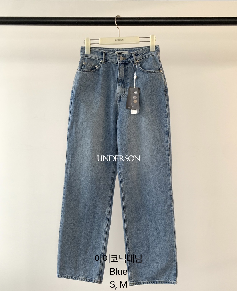 UNDERSON東大門實拍女裝新品推薦時尚職業熱賣真品牛仔褲UNDERSON牛仔褲圖色1