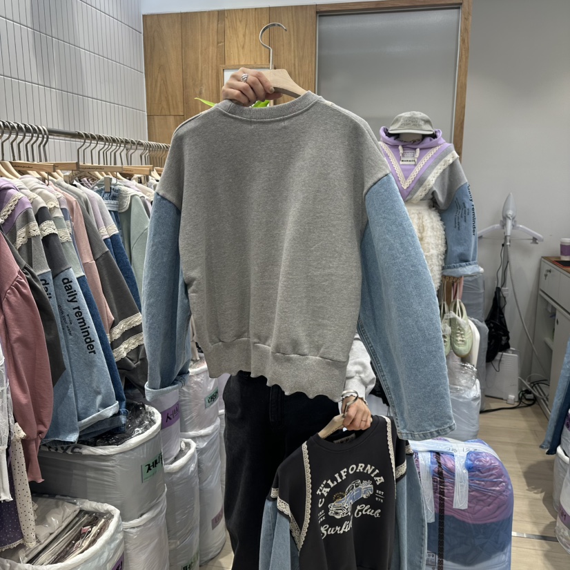 MARI CO東大門代購女士新品推薦真品時尚人氣衛衣假兩件MARI CO衛衣