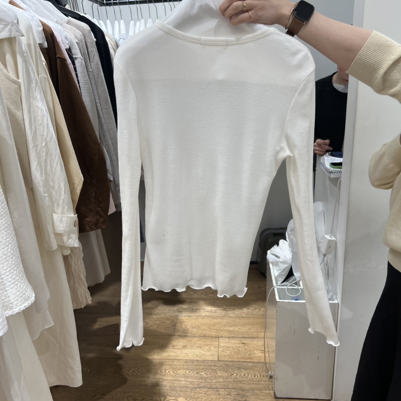 VERVEINE韓國直郵女士新款熱賣26春夏時尚職業長袖T恤圓領VERVEINE長袖T恤