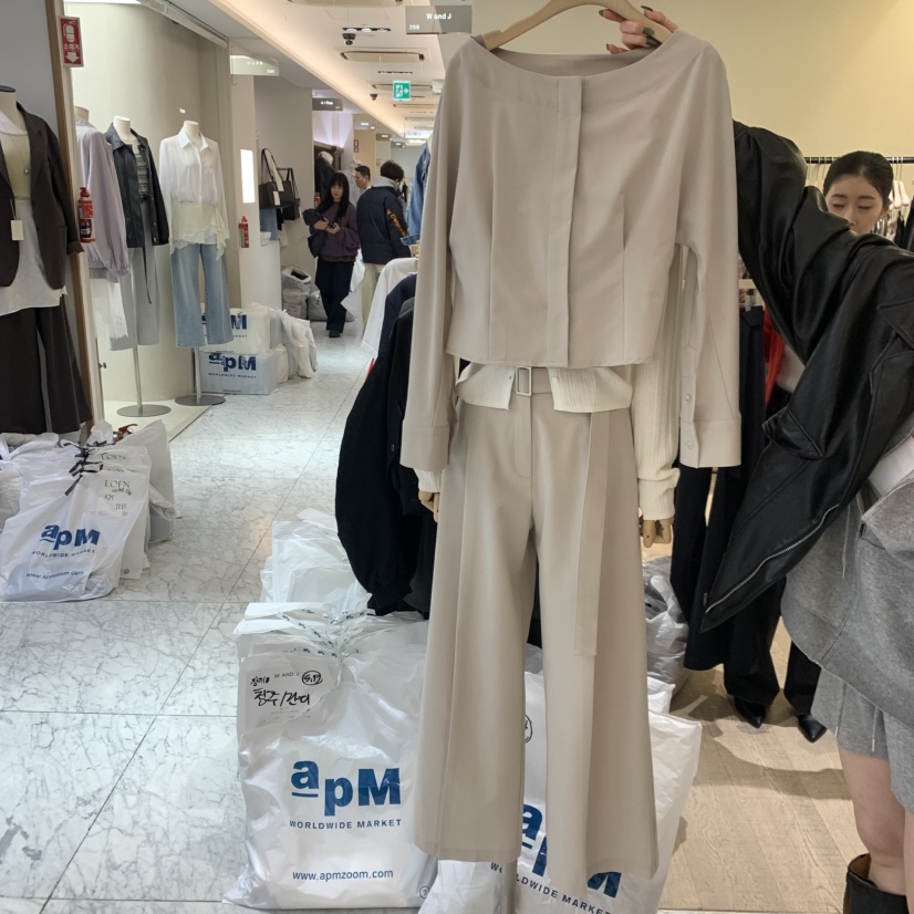 W AND J東大門代購女士新品26春夏休閑熱賣人氣時尚套裝W AND J套裝圖色1