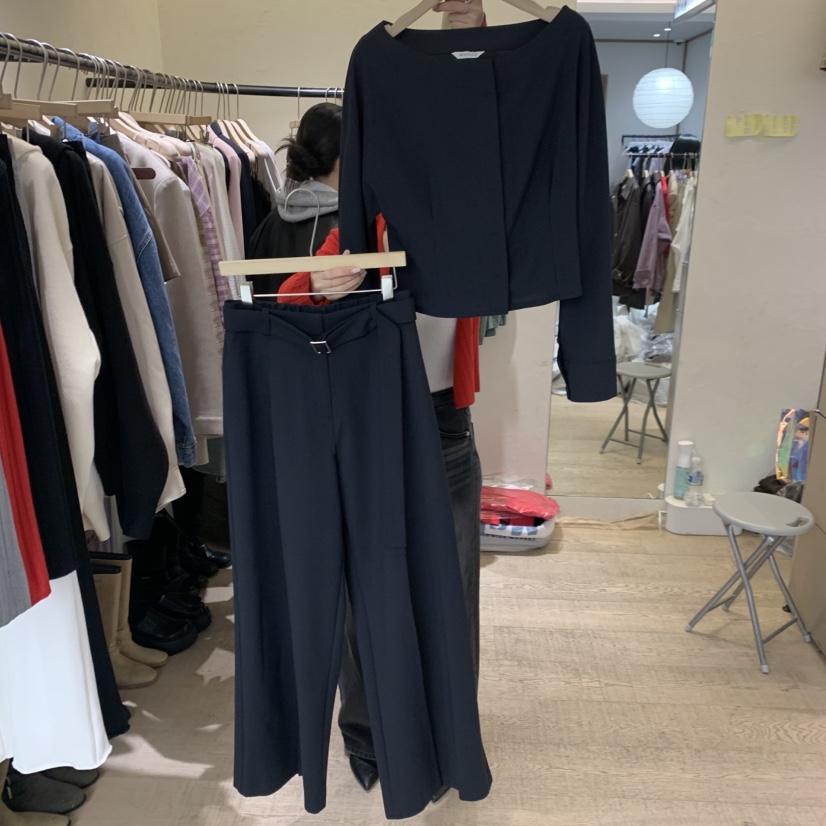 W AND J東大門代購女士新品26春夏休閑熱賣人氣時尚套裝W AND J套裝圖色2