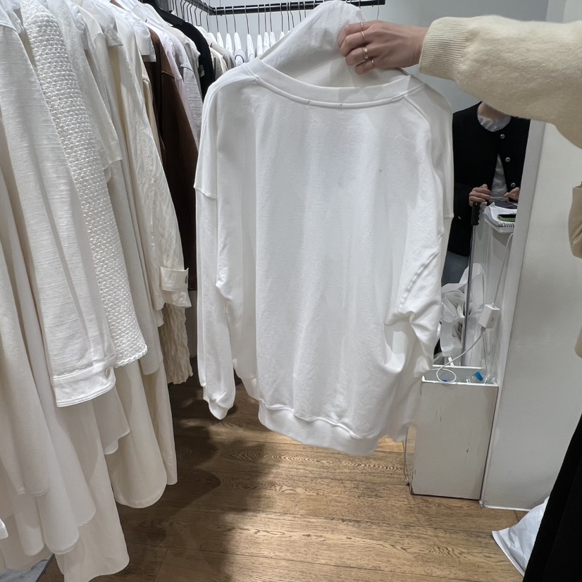 VERVEINE東大門實拍女裝新款時尚26春夏人氣推薦職業衛衣V領VERVEINE衛衣