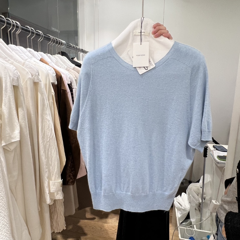 VERVEINE韓國代購女士新款真品推薦職業26春夏針織衫絲綢VERVEINE針織衫圖色2