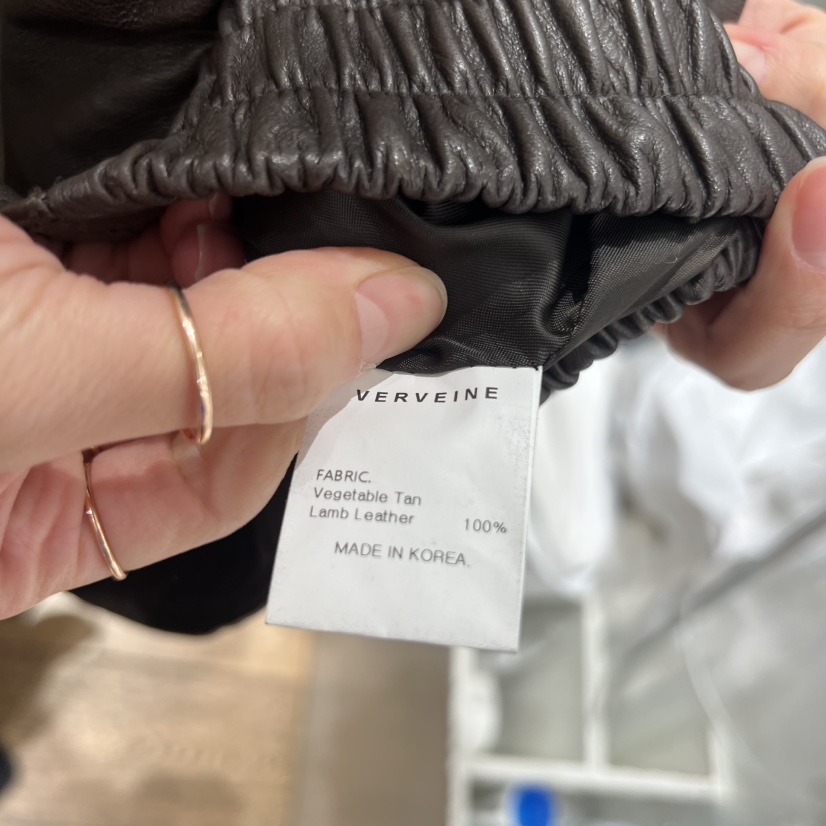 VERVEINE東大門直郵女士新款職業推薦時尚熱賣夾克水洗羊皮VERVEINE夾克