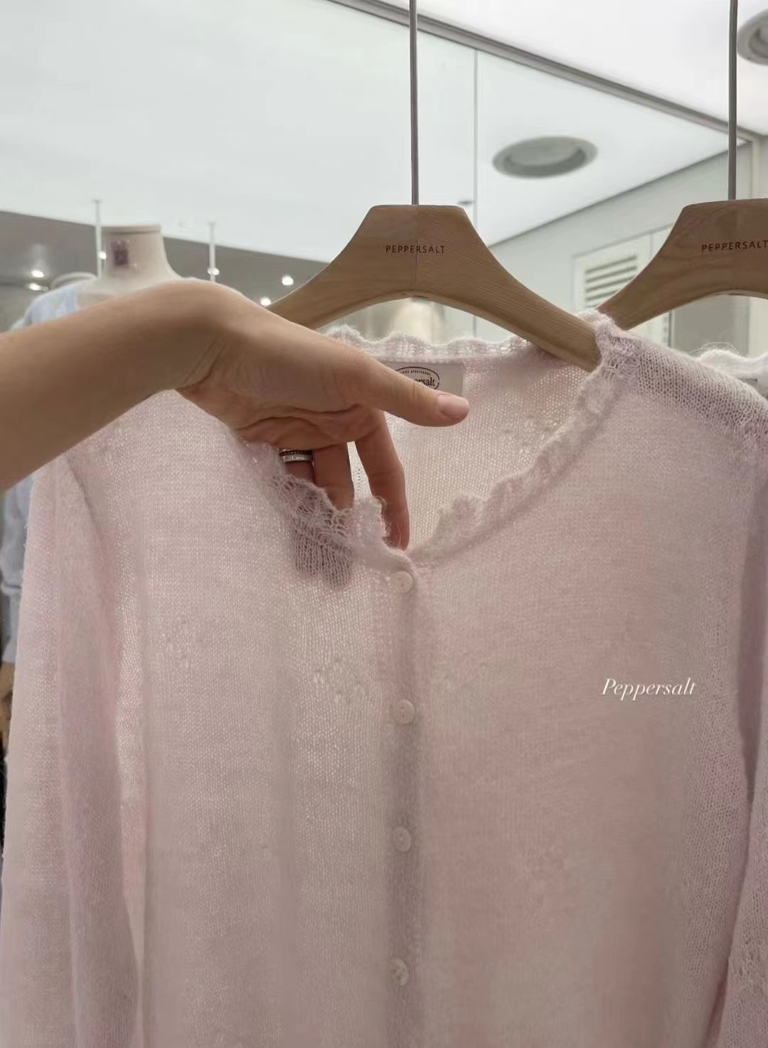 PEPPER 페페韓國直郵女士新品時尚休閑26春夏真品針織衫PEPPER-SEOUL針織衫