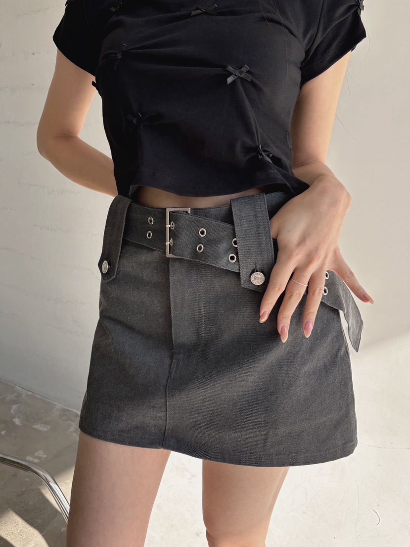 TOO HOT韓國直郵女裝新款熱賣時尚26春季推薦裙褲含腰帶TOO HOT裙褲圖色2