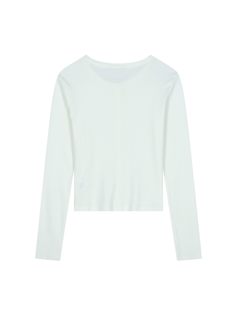 TEXTURE東大門代購女士新款職業26春季推薦時尚熱賣長袖T恤TEXTURE長袖T恤