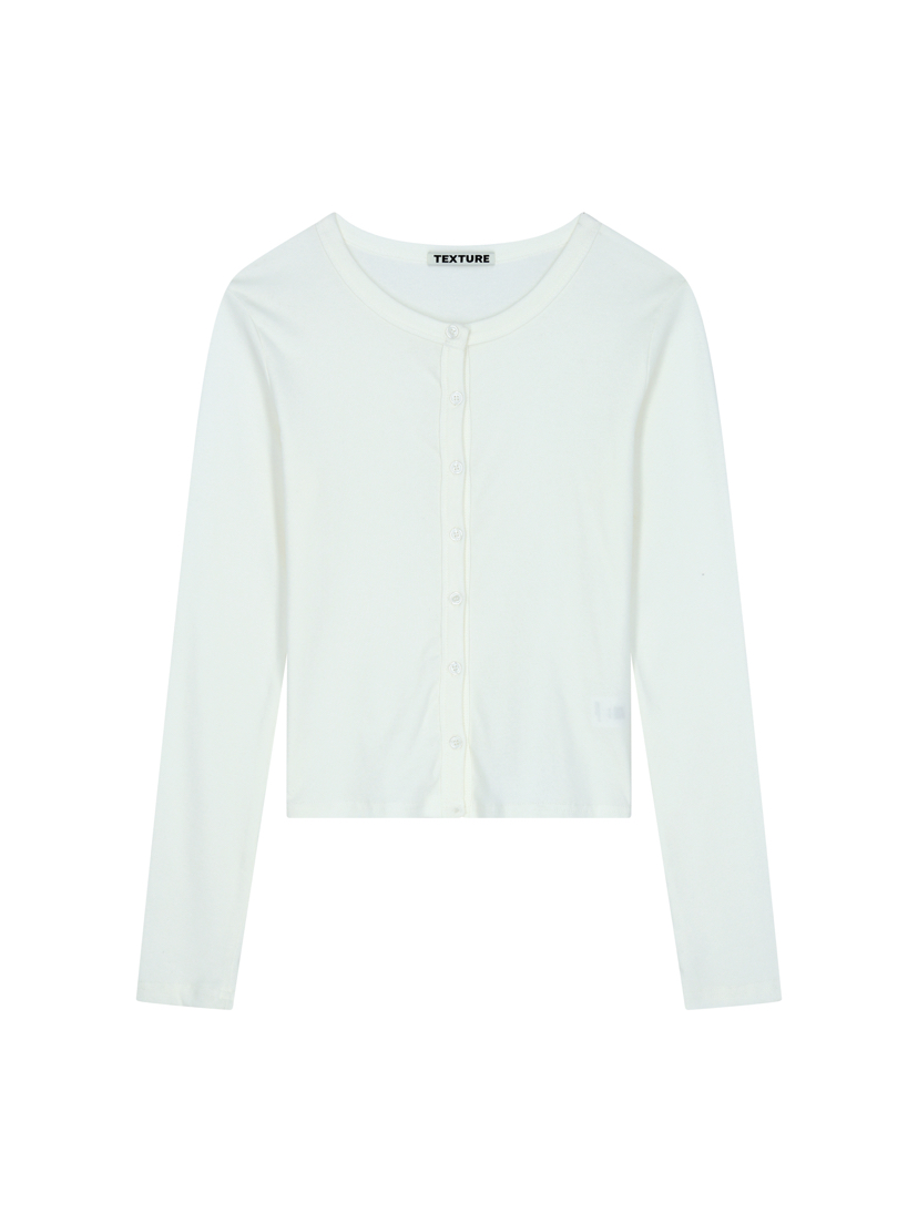 TEXTURE東大門代購女士新款職業26春季推薦時尚熱賣長袖T恤TEXTURE長袖T恤圖色1