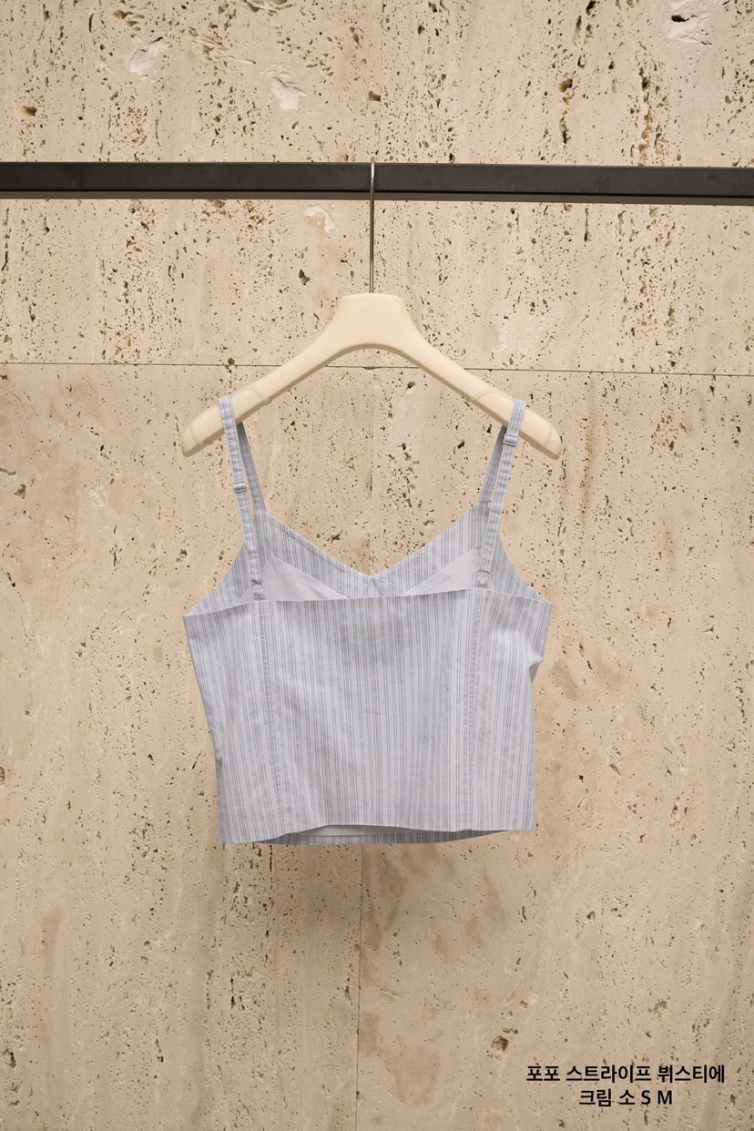 BLOSSOM韓國直郵女裝新款熱賣時尚職業26春季吊帶背心條紋BLOSSOM吊帶/背心