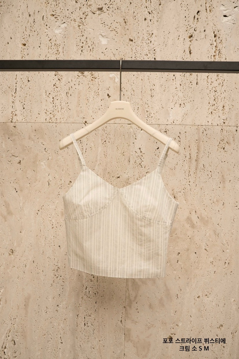 BLOSSOM韓國直郵女裝新款熱賣時尚職業26春季吊帶背心條紋BLOSSOM吊帶/背心圖色1