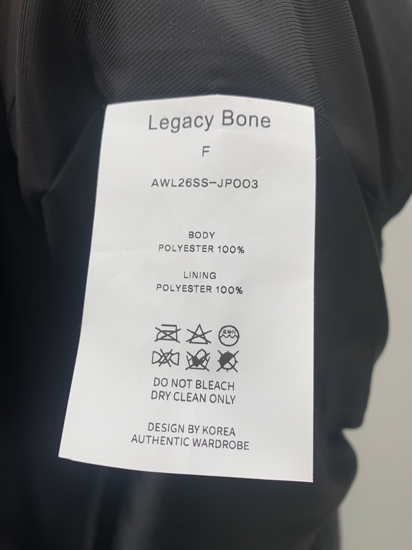 LEGACY BONE東大門實拍女裝新款26春季人氣職業熱賣夾克LEGACY BONE夾克