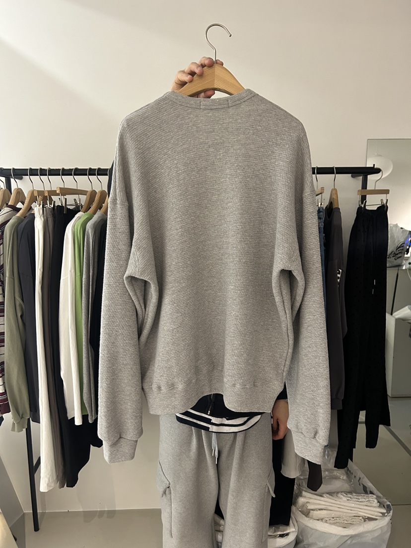 AS THOUGHT韓國直郵女裝新款休閑26春季針織衫奶油色羊毛衫AS THOUGHT針織衫